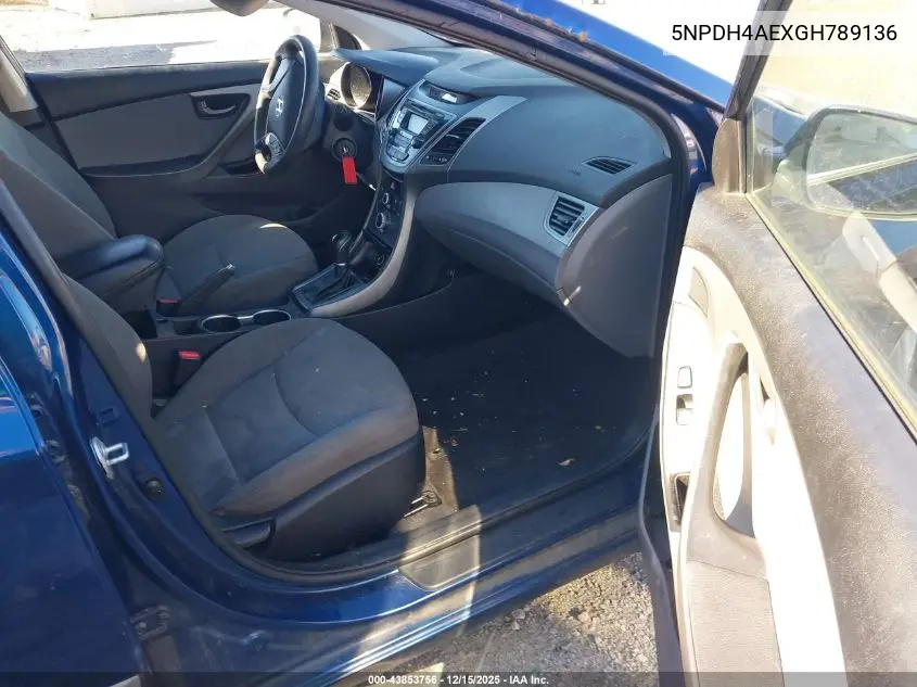 5NPDH4AEXGH789136 2016 Hyundai Elantra Se