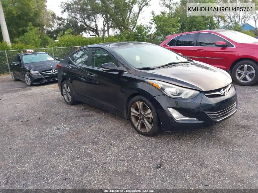 KMHDH4AH9GU485761 2016 Hyundai Elantra Sport