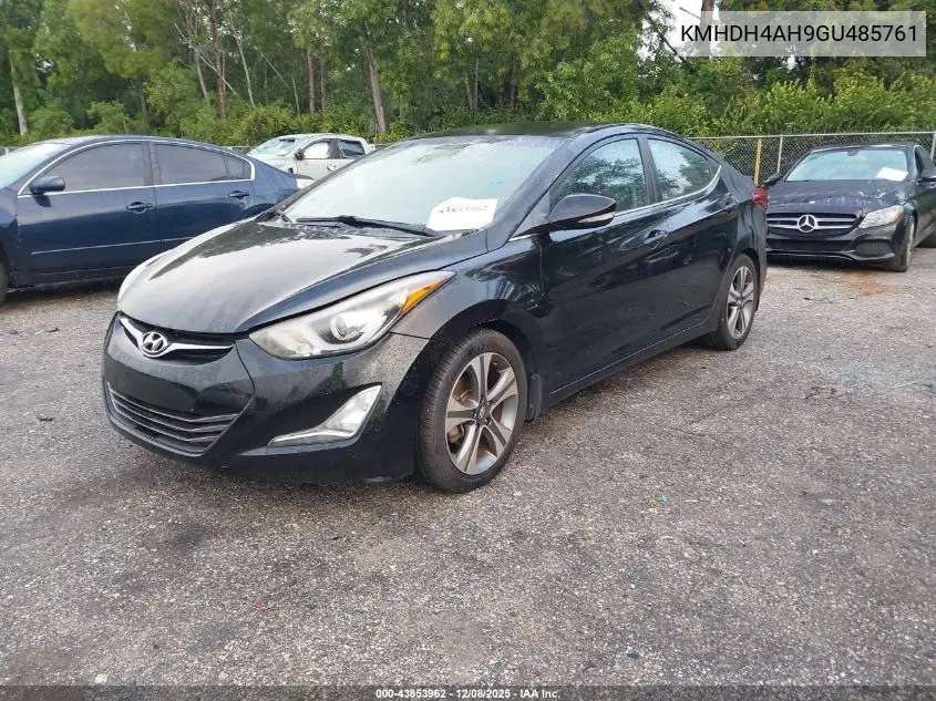 KMHDH4AH9GU485761 2016 Hyundai Elantra Sport