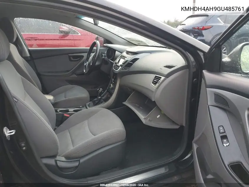 KMHDH4AH9GU485761 2016 Hyundai Elantra Sport