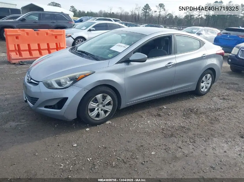 5NPDH4AE4GH719325 2016 Hyundai Elantra Se