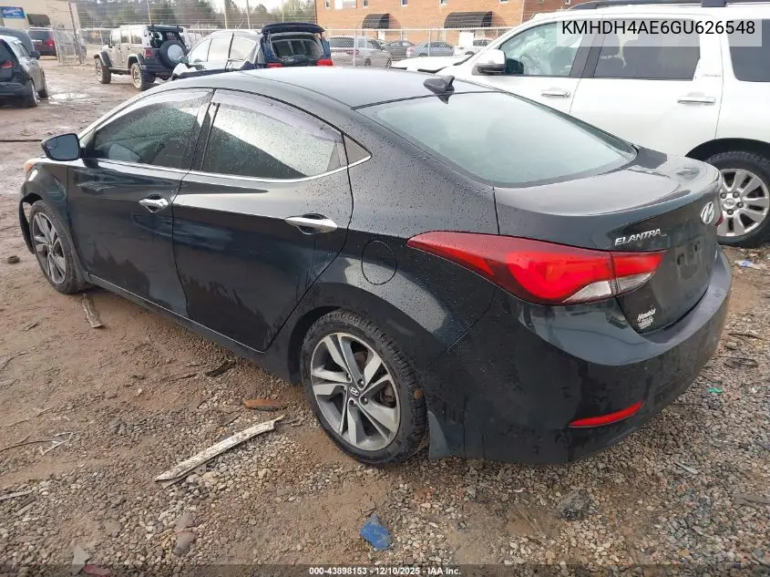 KMHDH4AE6GU626548 2016 Hyundai Elantra Limited
