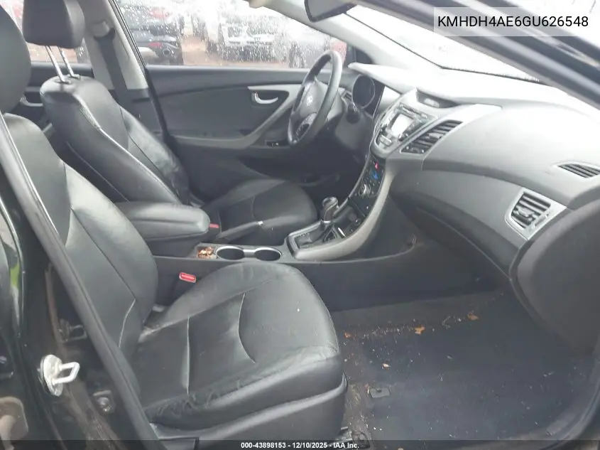 KMHDH4AE6GU626548 2016 Hyundai Elantra Limited