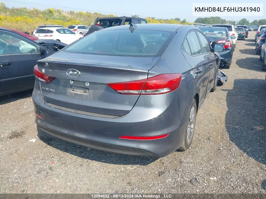 KMHD84LF6HU341940 2017 Hyundai Elantra Gl