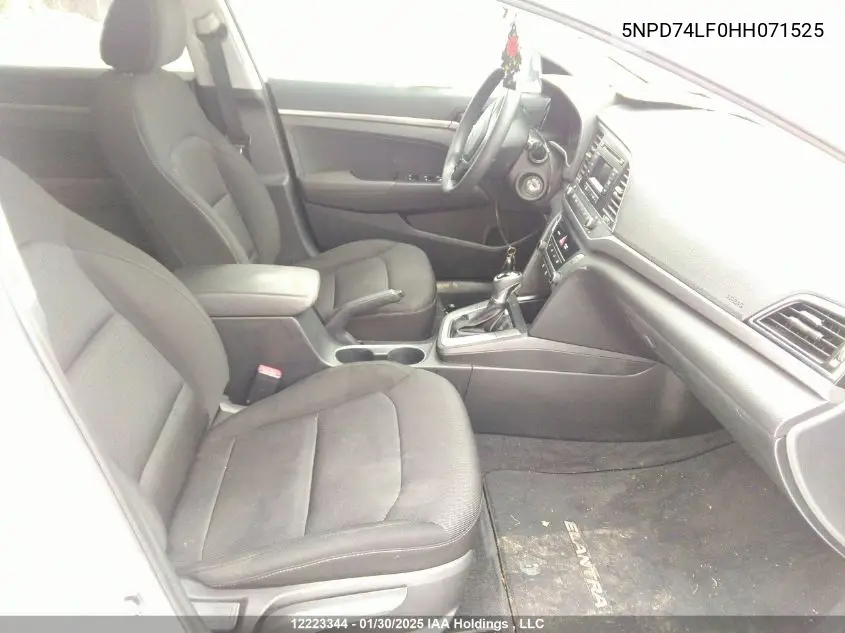5NPD74LF0HH071525 2017 Hyundai Elantra Le