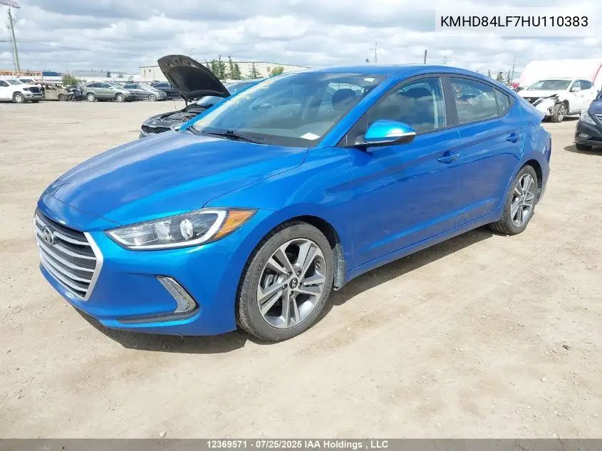 KMHD84LF7HU110383 2017 Hyundai Elantra Gls