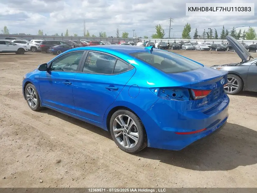 KMHD84LF7HU110383 2017 Hyundai Elantra Gls