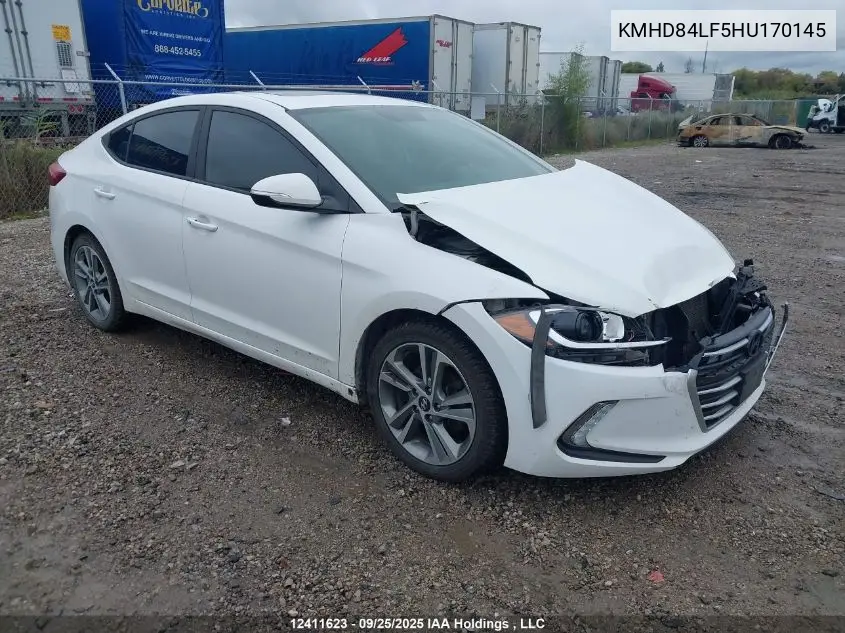 KMHD84LF5HU170145 2017 Hyundai Elantra Gls