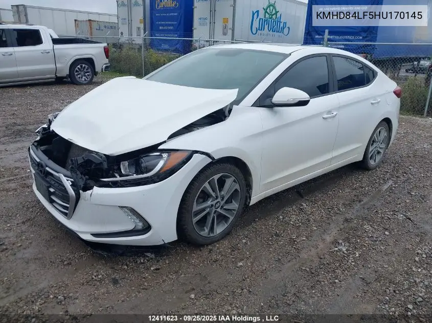 KMHD84LF5HU170145 2017 Hyundai Elantra Gls