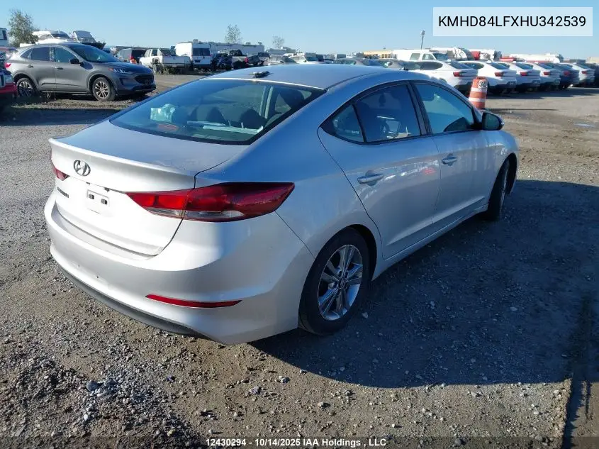 KMHD84LFXHU342539 2017 Hyundai Elantra Se/Value/Limited