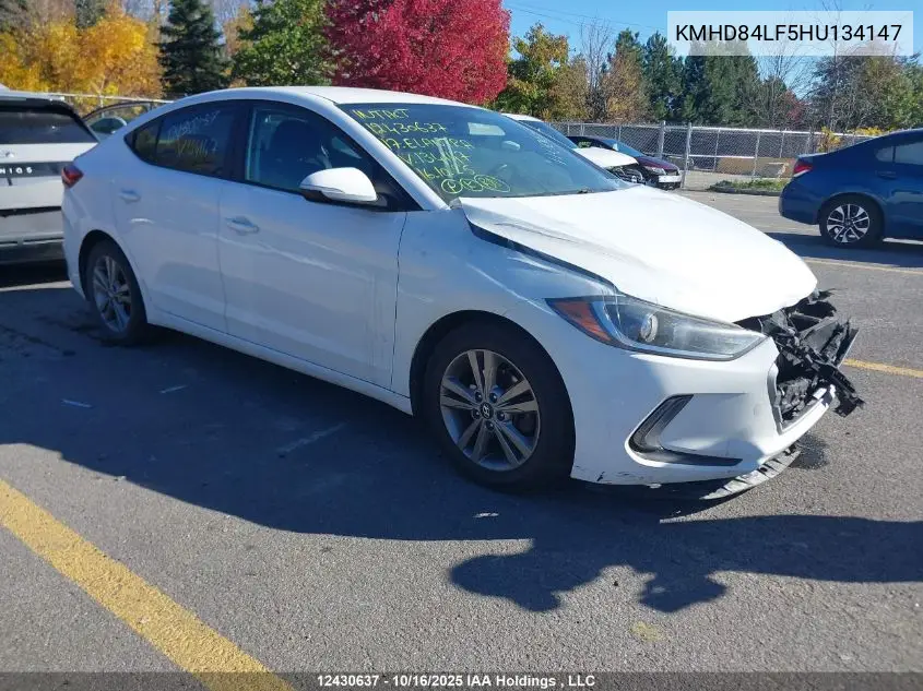 KMHD84LF5HU134147 2017 Hyundai Elantra