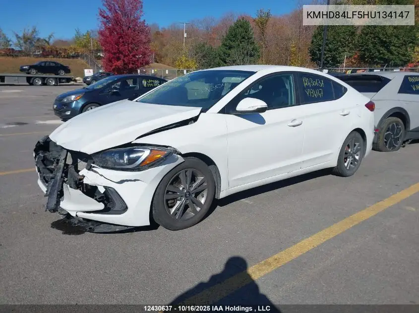 KMHD84LF5HU134147 2017 Hyundai Elantra