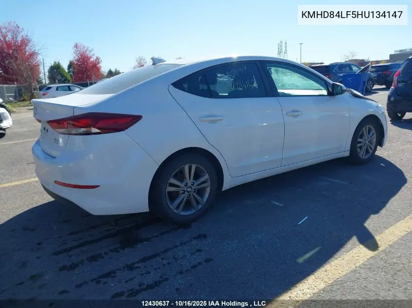 KMHD84LF5HU134147 2017 Hyundai Elantra