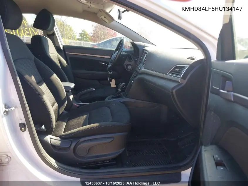 KMHD84LF5HU134147 2017 Hyundai Elantra