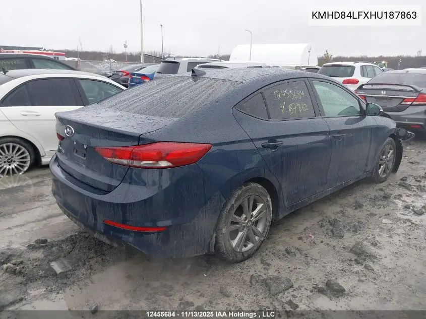 KMHD84LFXHU187863 2017 Hyundai Elantra Gl