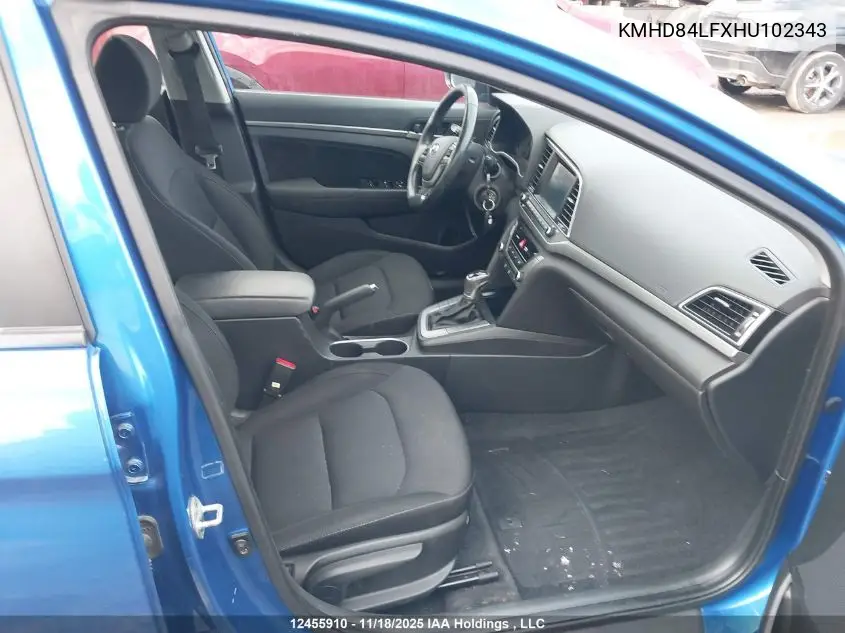 KMHD84LFXHU102343 2017 Hyundai Elantra