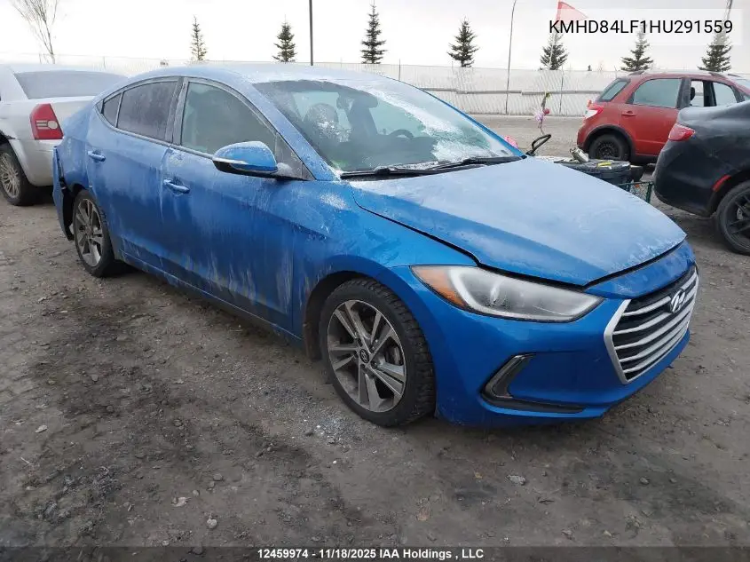 KMHD84LF1HU291559 2017 Hyundai Elantra Gls