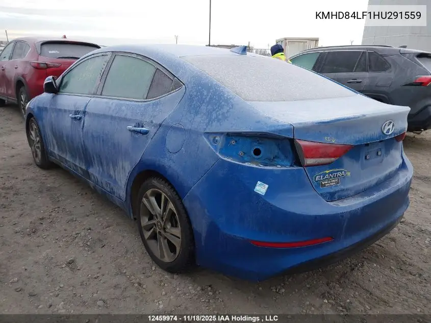 KMHD84LF1HU291559 2017 Hyundai Elantra Gls