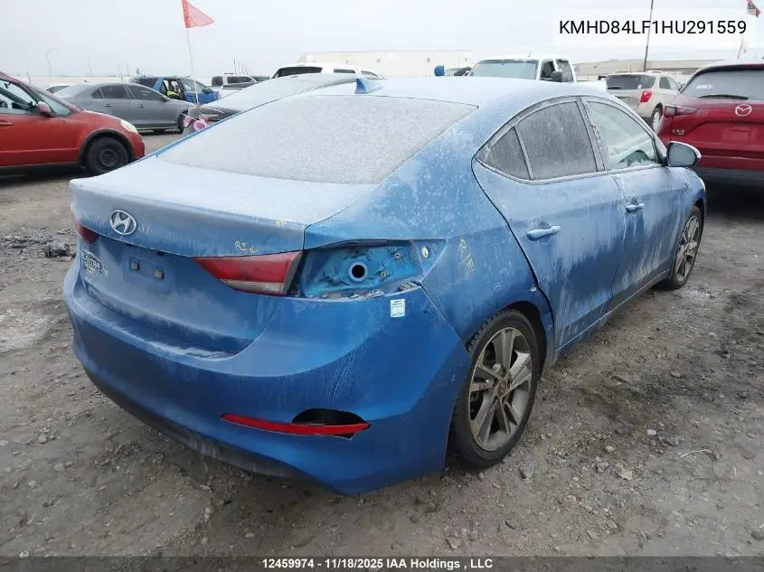KMHD84LF1HU291559 2017 Hyundai Elantra Gls