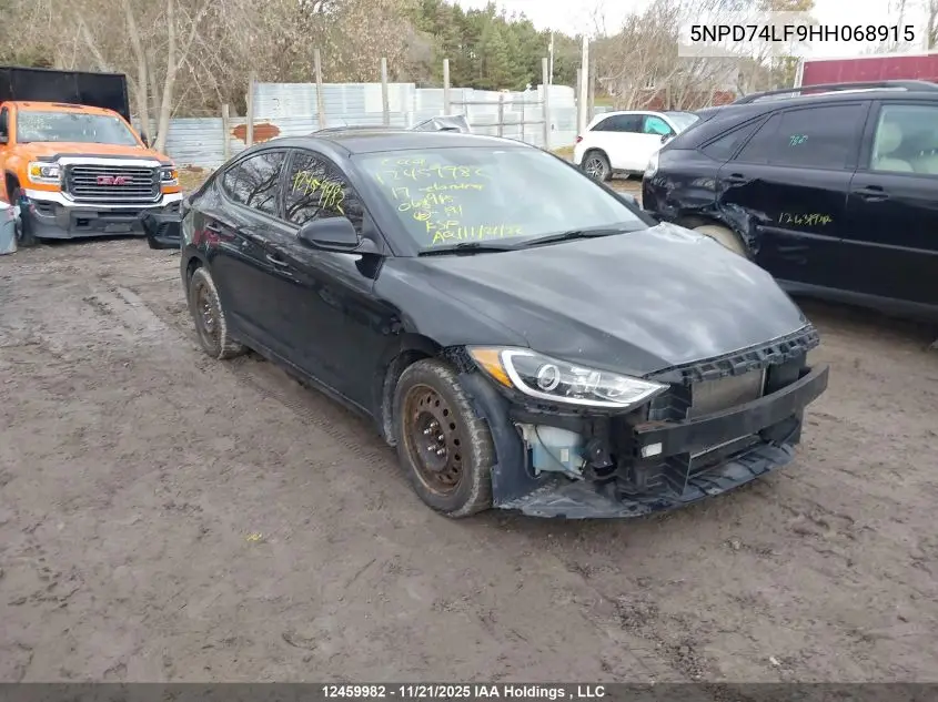 5NPD74LF9HH068915 2017 Hyundai Elantra L