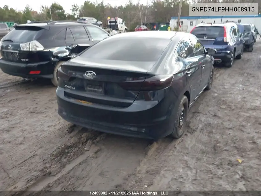 5NPD74LF9HH068915 2017 Hyundai Elantra L