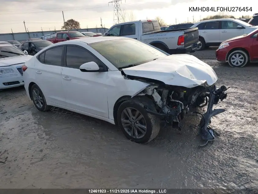KMHD84LF0HU276454 2017 Hyundai Elantra Gl