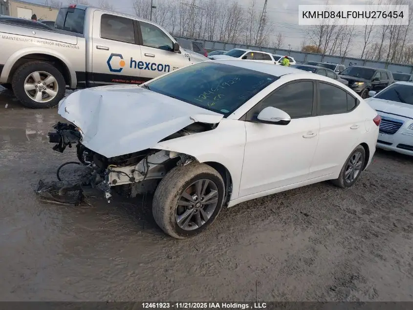 KMHD84LF0HU276454 2017 Hyundai Elantra Gl