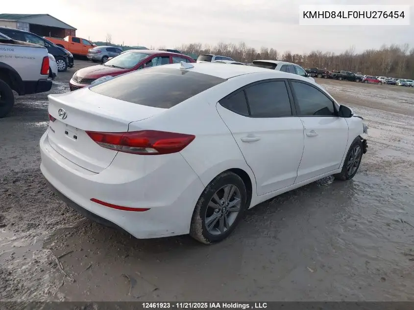 KMHD84LF0HU276454 2017 Hyundai Elantra Gl