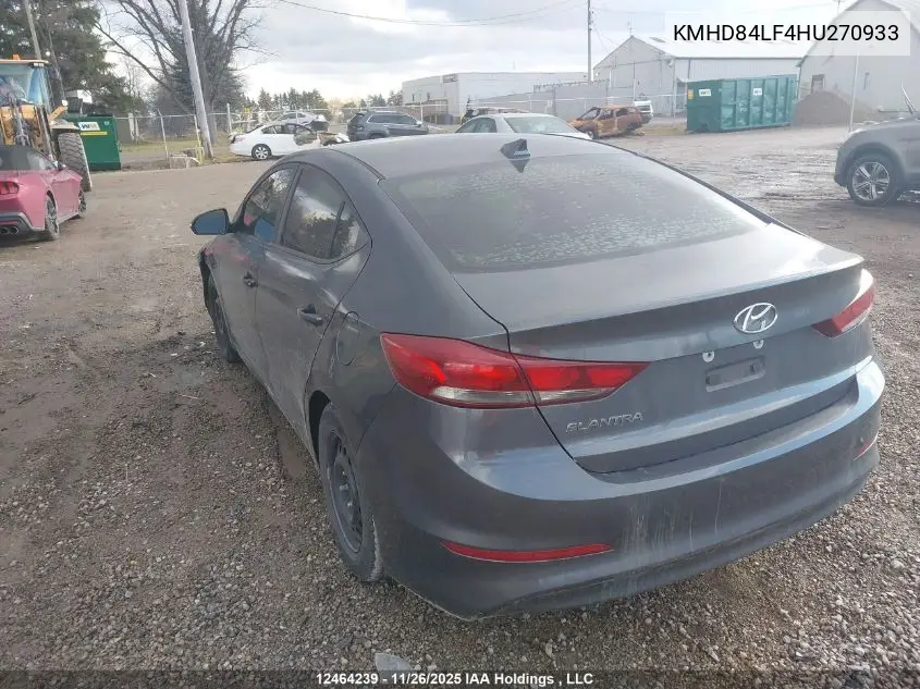 KMHD84LF4HU270933 2017 Hyundai Elantra Gl