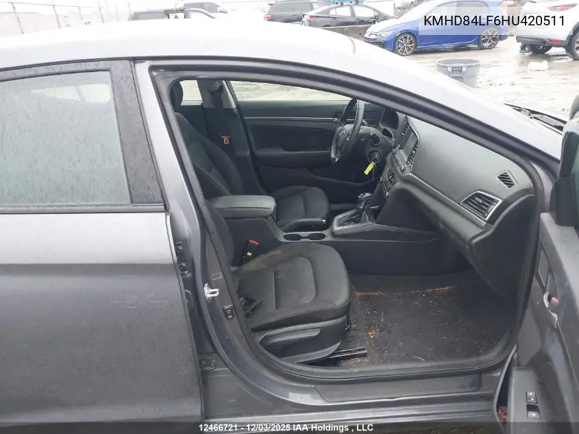 KMHD84LF6HU420511 2017 Hyundai Elantra