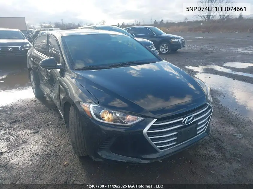 5NPD74LF1HH074661 2017 Hyundai Elantra Le