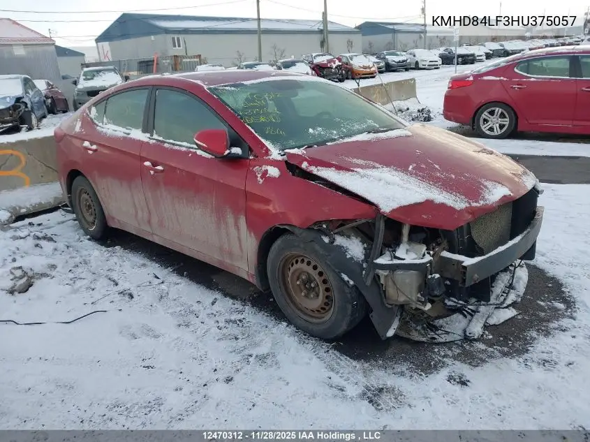 KMHD84LF3HU375057 2017 Hyundai Elantra Gl