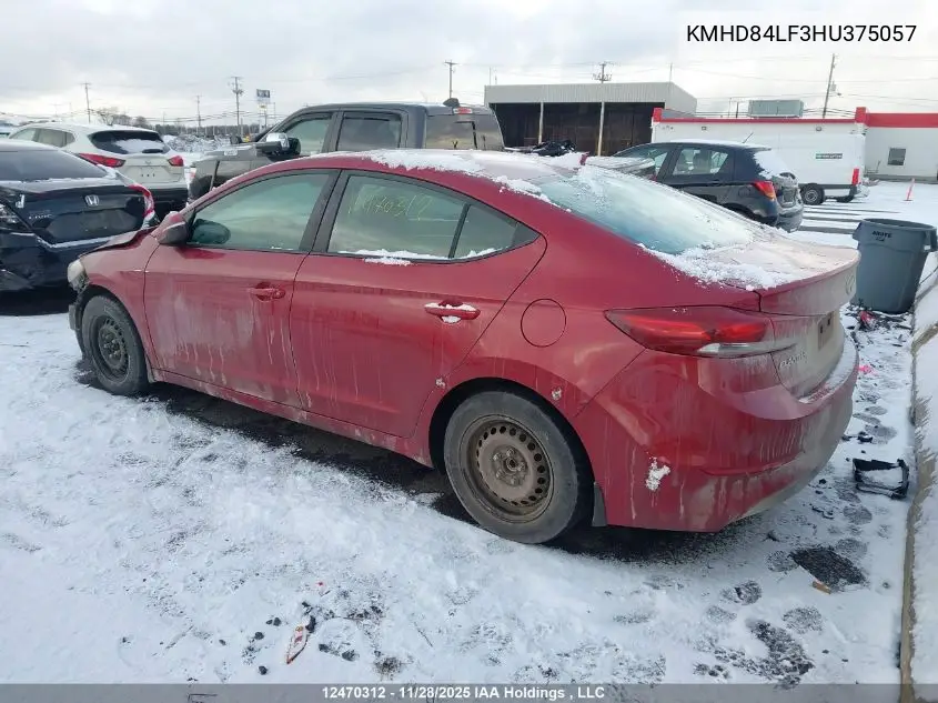 KMHD84LF3HU375057 2017 Hyundai Elantra Gl