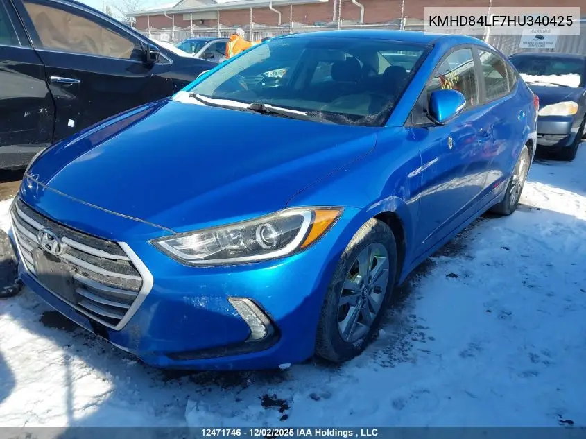 KMHD84LF7HU340425 2017 Hyundai Elantra Se/Value/Limited