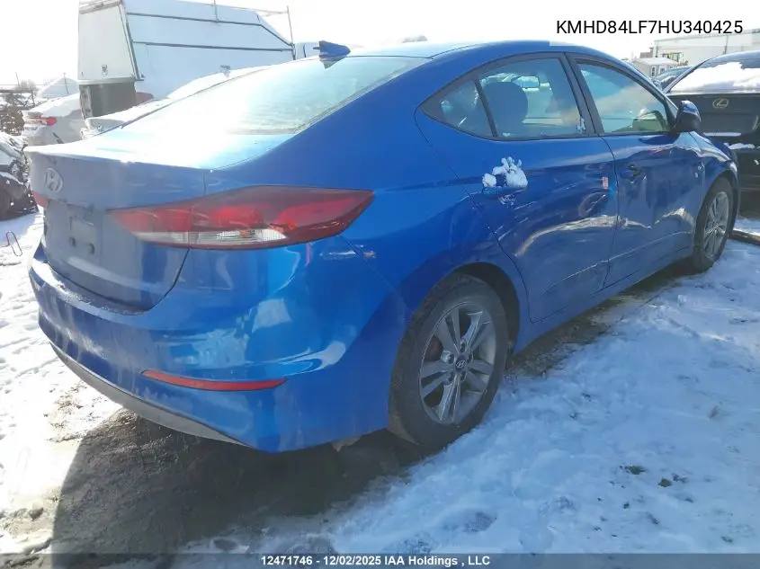 KMHD84LF7HU340425 2017 Hyundai Elantra Se/Value/Limited