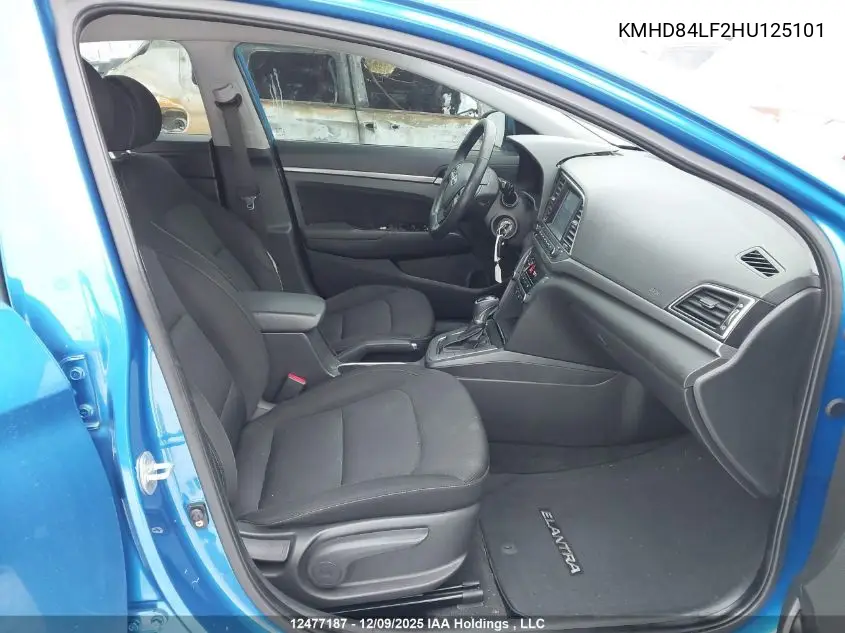 KMHD84LF2HU125101 2017 Hyundai Elantra Gl