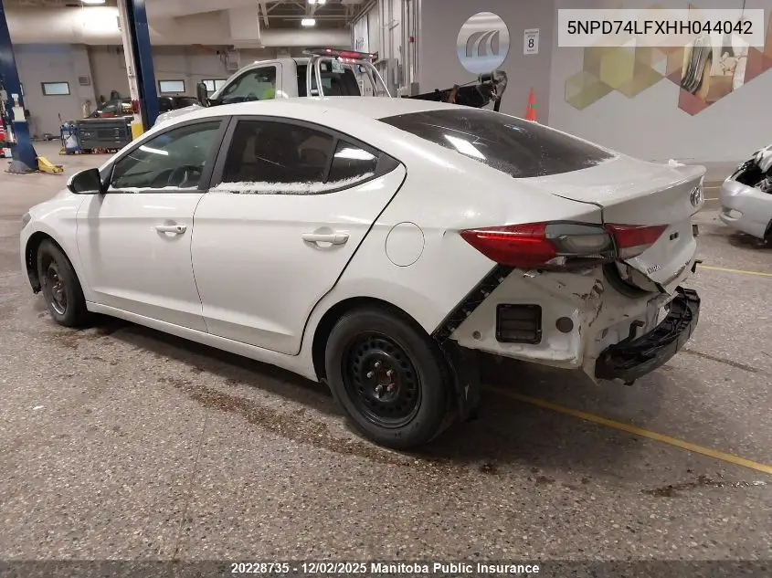 5NPD74LFXHH044042 2017 Hyundai Elantra Le
