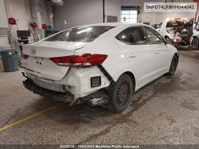 5NPD74LFXHH044042 2017 Hyundai Elantra Le