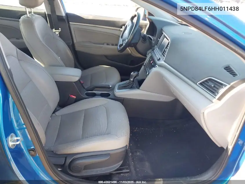 5NPD84LF6HH011438 2017 Hyundai Elantra Limited