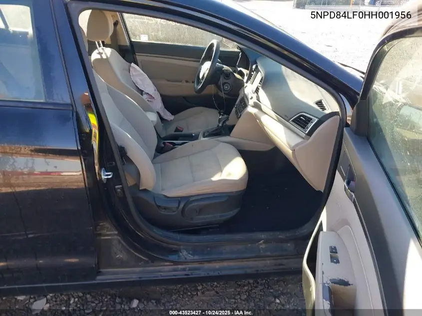 5NPD84LF0HH001956 2017 Hyundai Elantra Se