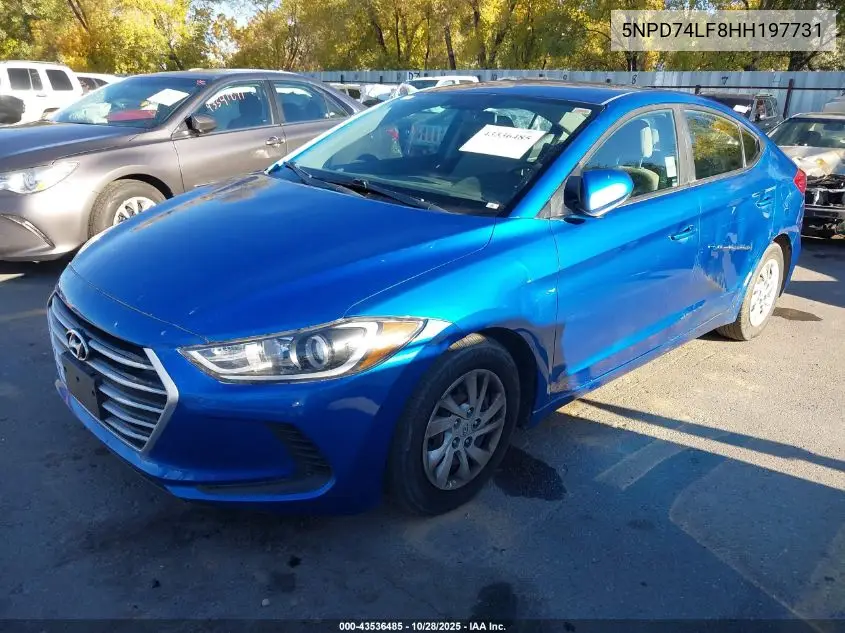 5NPD74LF8HH197731 2017 Hyundai Elantra Se