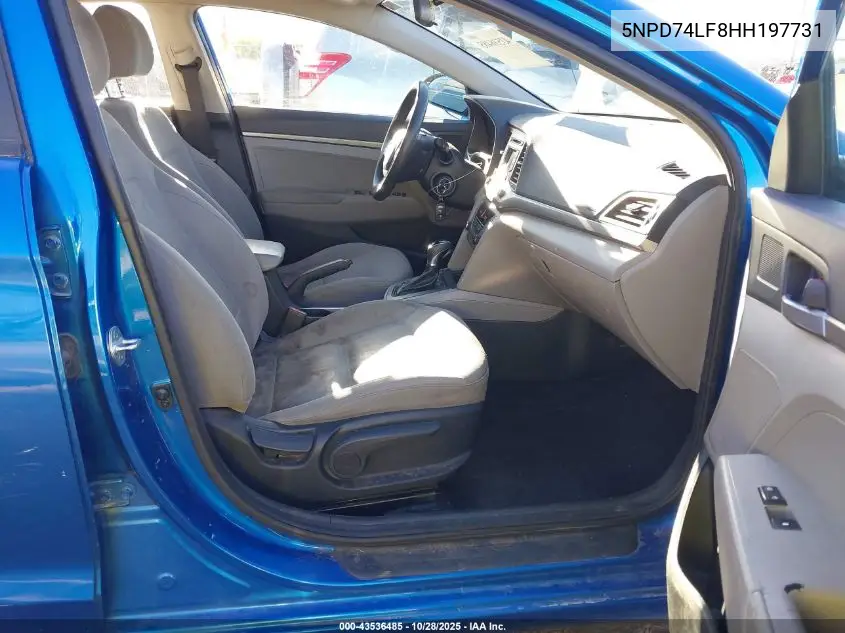 5NPD74LF8HH197731 2017 Hyundai Elantra Se