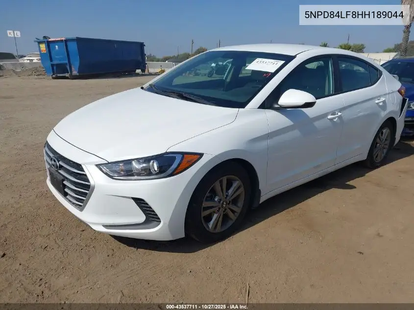 5NPD84LF8HH189044 2017 Hyundai Elantra Se