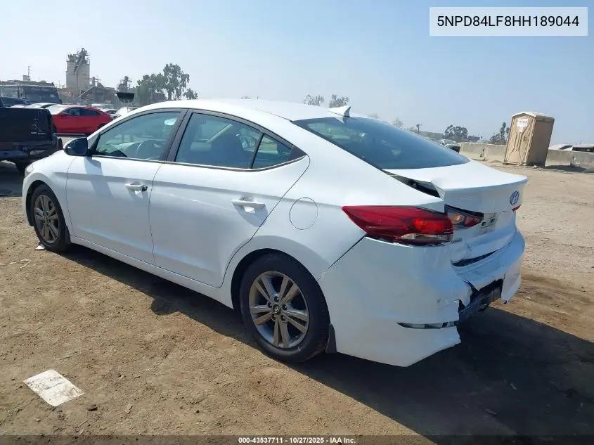 5NPD84LF8HH189044 2017 Hyundai Elantra Se
