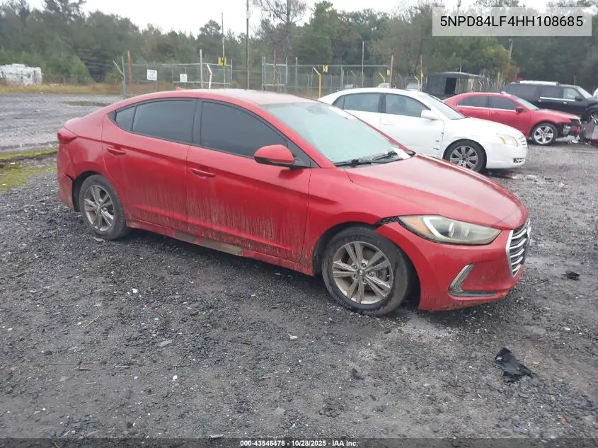 5NPD84LF4HH108685 2017 Hyundai Elantra Se