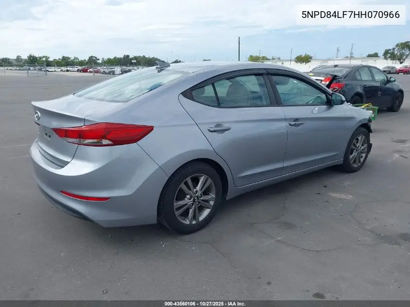 5NPD84LF7HH070966 2017 Hyundai Elantra Se
