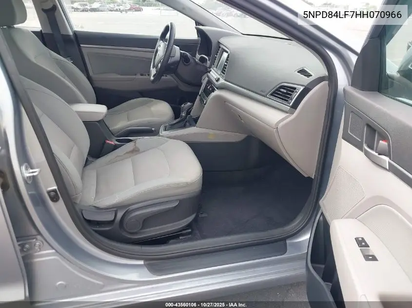 5NPD84LF7HH070966 2017 Hyundai Elantra Se
