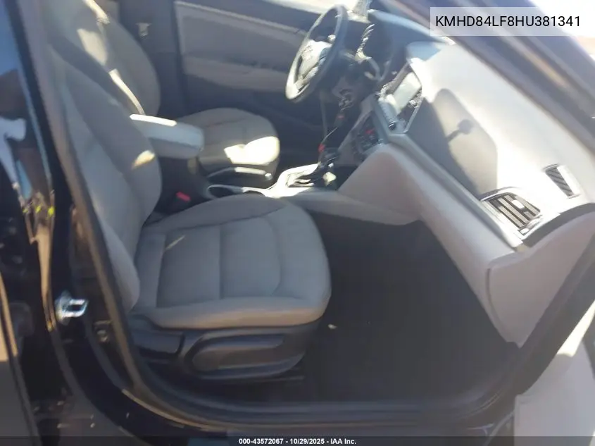 KMHD84LF8HU381341 2017 Hyundai Elantra Se