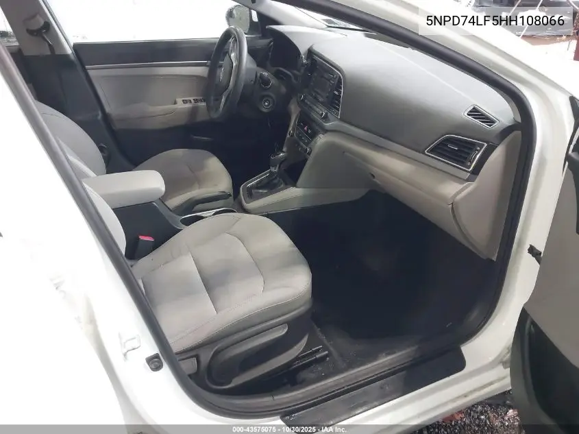 5NPD74LF5HH108066 2017 Hyundai Elantra Se