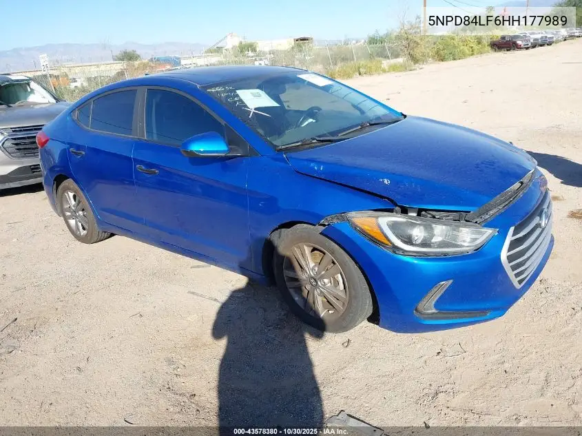 5NPD84LF6HH177989 2017 Hyundai Elantra Value Edition